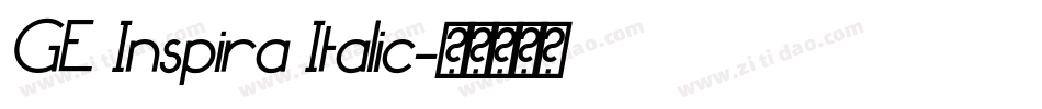 GE Inspira Italic字体转换